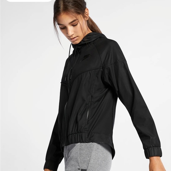 NWOT Black Nike Sportswear Windrunner Windbreaker - M - Picture 2 of 15